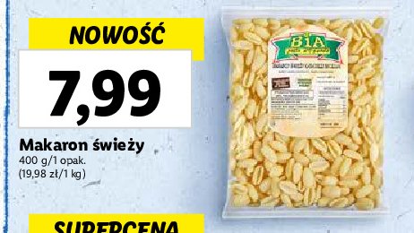 Makaron cavatelli 艣wie偶y promocja