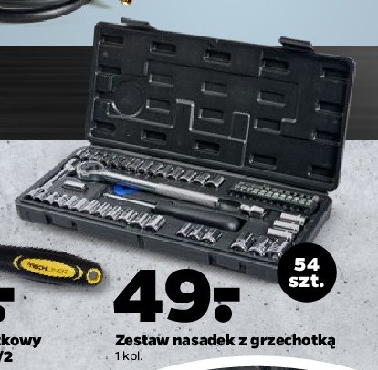 Zestaw nasadek z grzechotką Techliner promocja w Netto