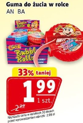 Guma do żucia w rolce promocja w Prim Market
