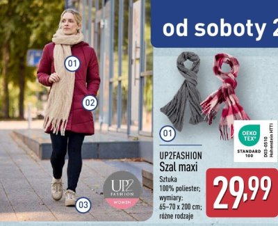 Szal maxi UP2FASHION promocja w Aldi