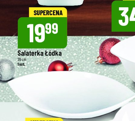 Salaterka łódka 26 cm promocja w POLOmarket