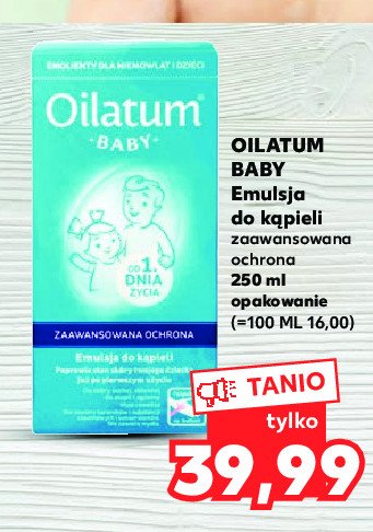 Emulsja do kąpieli Oilatum baby promocja
