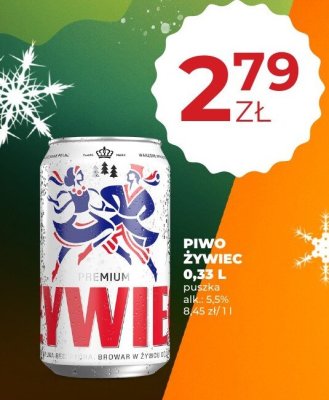 Piwo Żywiec Premium 0,33 L puszka promocja w Duży Ben
