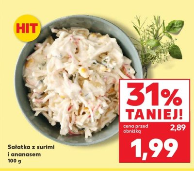 Sałatka z surimi i ananasem 100 g promocja w Kaufland