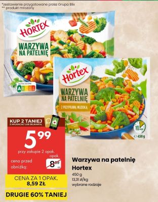 Warzywa na patelnię Hortex promocja w Delikatesy Centrum