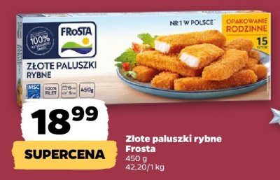 Złote paluszki rybne Frosta promocja w Netto