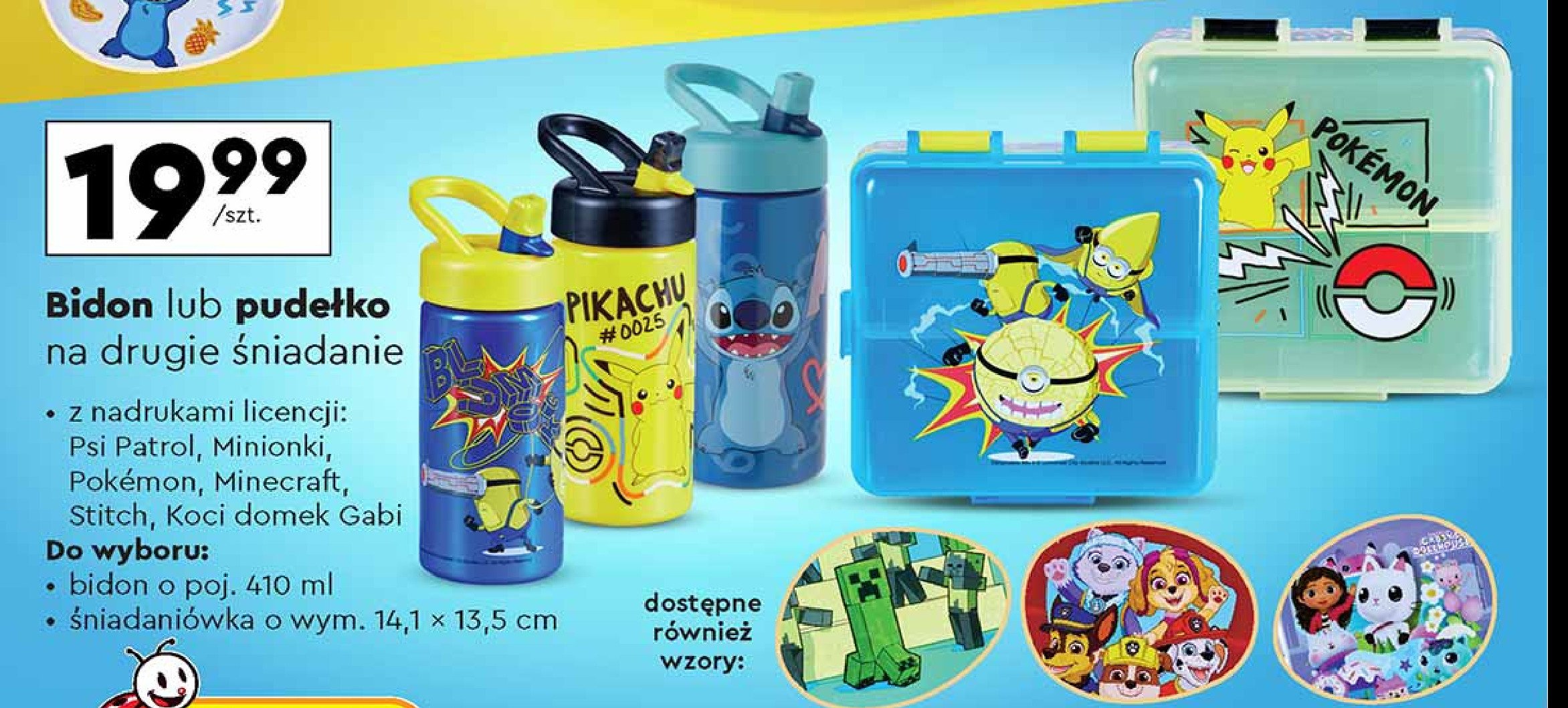 Bidon 410 ml pokemon promocja