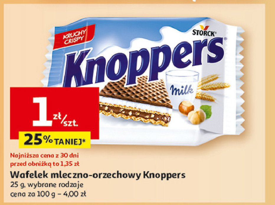 Wafelek Knoppers promocja w Auchan