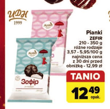 Pianki biało- różowe ZEFIR promocja