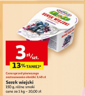 Serek wiejski z jagodami Pi膮tnica serek wiejski promocja