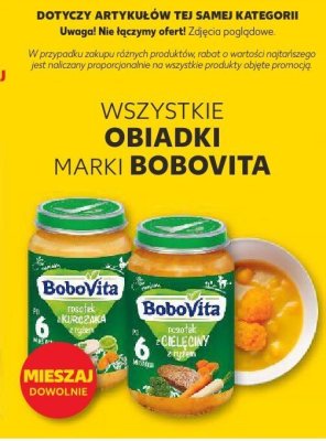 Obiadki wszystkie rodzaje Bobovita promocja w Kaufland