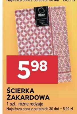 Ścierka zakardowa Stokrotka promocja w Stokrotka