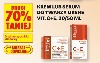 Krem do twarzy Lirene Vit. C+E promocja w Biedronka