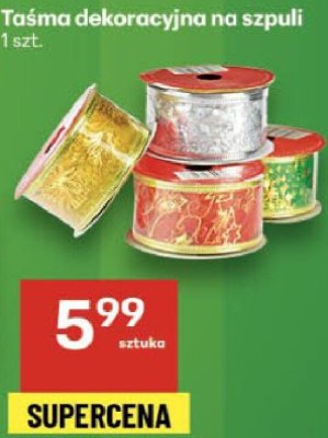Taśma dekoracyjna na szpuli promocja w Delikatesy Centrum