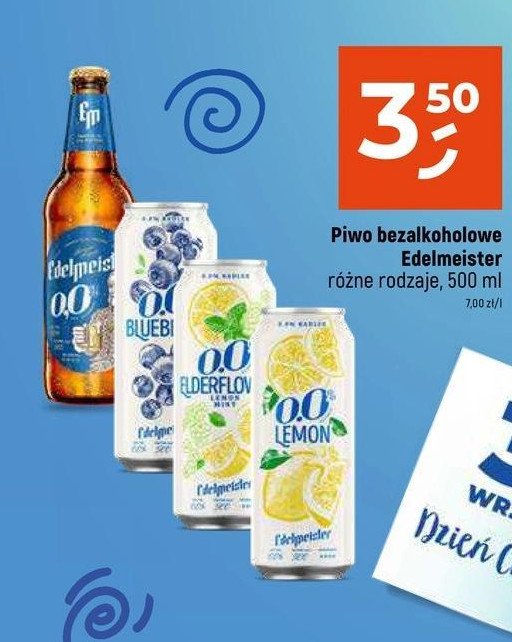 Piwo Edelmeister lemon mint 0.0% promocja