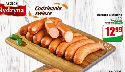 Kiełbasa Biesiadna AGRO Rydzyna promocja w Dino