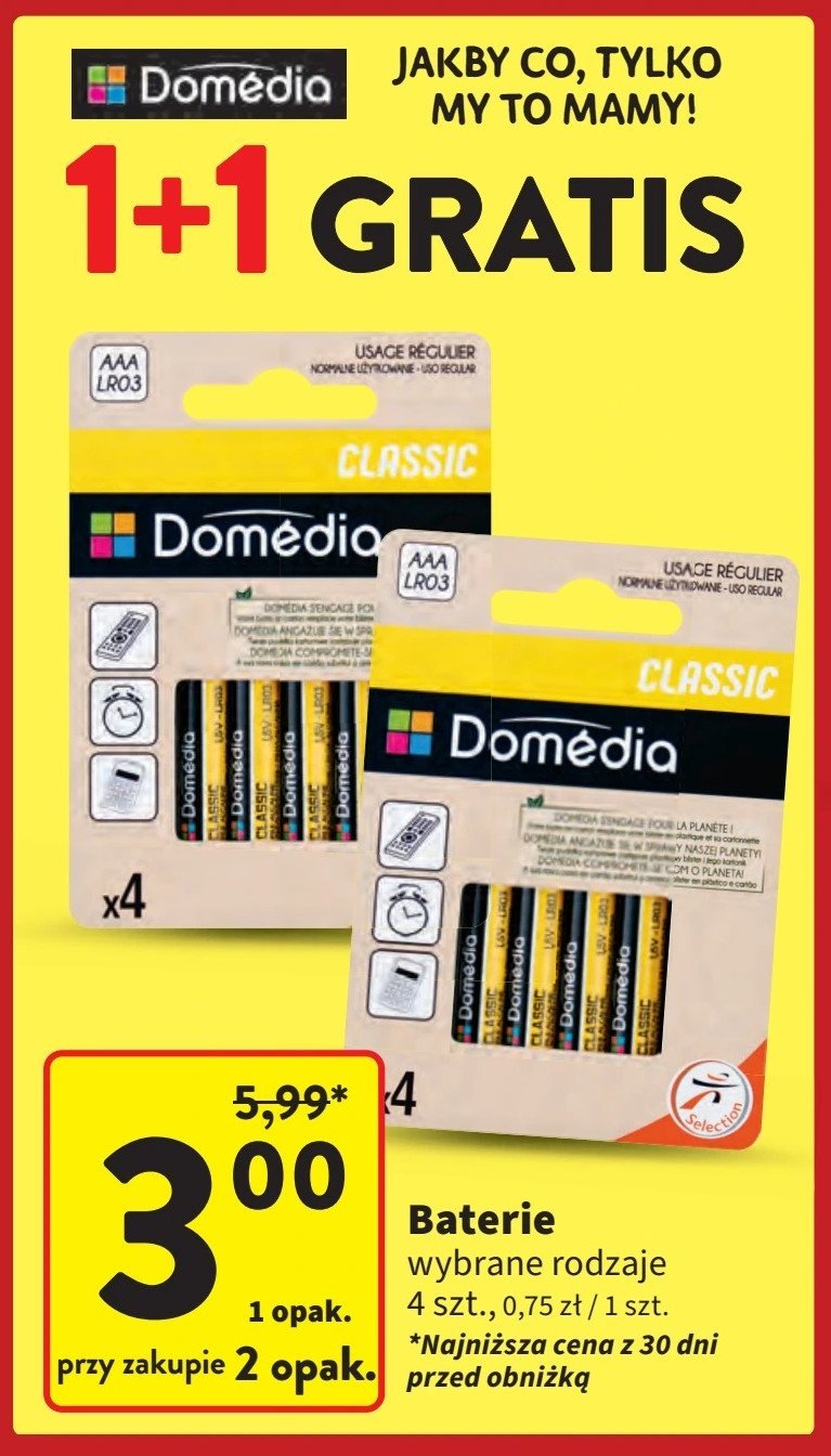 Bateria lr6 DOMEDIA promocja