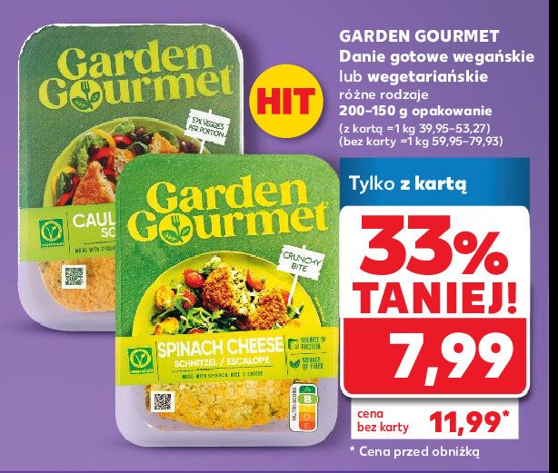 Sznycel z kalafiora Garden gourmet promocja w Kaufland