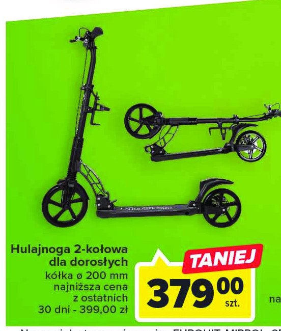 Hulajnoga dla doros艂ych promocja