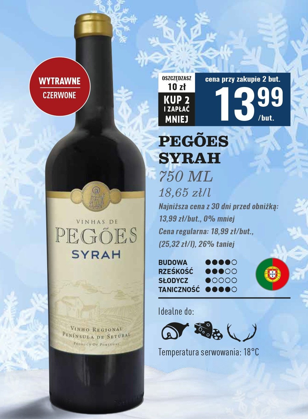 Wino PEGOES SYRAH promocja