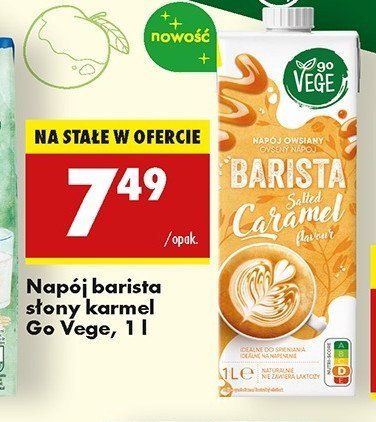 Napój karmelowy barista Govege promocja w Biedronka