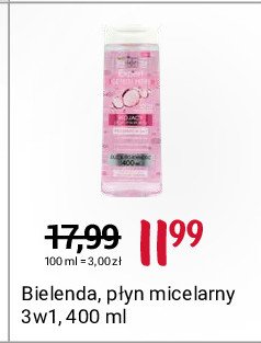 P艂yn micelarny 3 w 1 Bielenda expert czystej sk贸ry promocja
