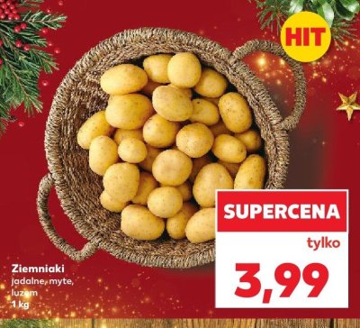 Ziemniaki jadalne, myte, luzem 1 kg promocja w Kaufland