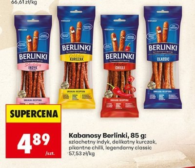 Kabanosy Berlinki - pikantne chilli promocja w Biedronka