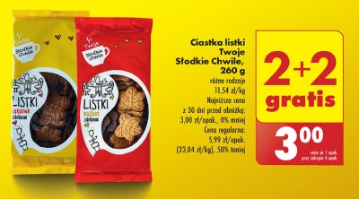 Ciastka listki maślane Twoje słodkie chwile promocja