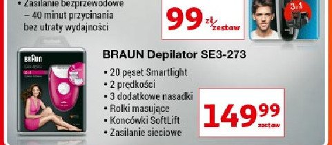 Depilator se3-273 Braun promocja