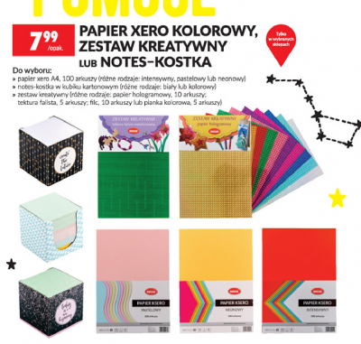 Papier xero a4 kolorowy pastelowy promocja