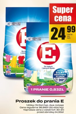 Proszek do prania E promocja w Supeco