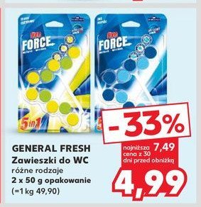 Kostka do wc lemon GENERAL FRESH BLUE FORCE promocja