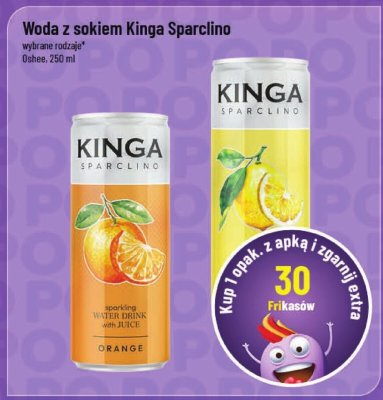 Woda z sokiem wybrane rodzaje Kinga Sparclino promocja w POLOmarket