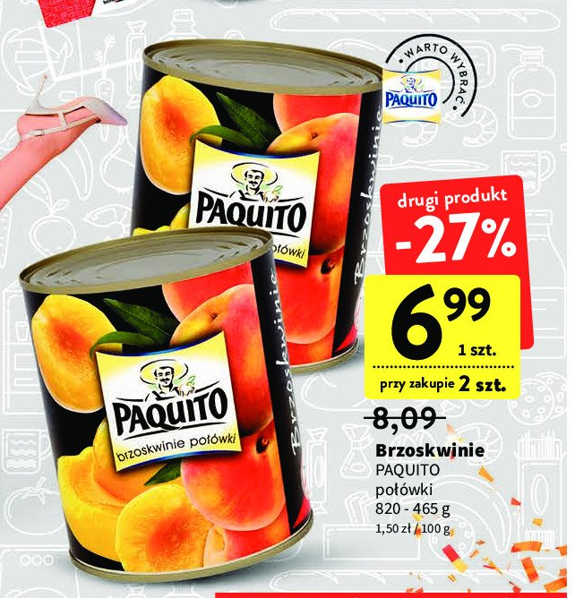 Brzoskwinie połówki Paquito promocje