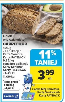 Chleb wieloziarnisty CARREFOUR promocja w Carrefour