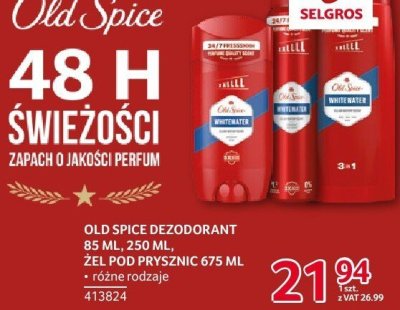 Dezodorant Old spice dynamic defence promocja w Selgros