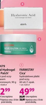 Płatki pod oczy SKIN79 Gold Hydrogel Eye Patch płatki pod oczy z kwasem hialuronowym, 90 g promocja w Hebe