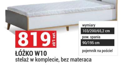 Łóżko ŁÓŻKO W10 stelaż w komplecie, bez materaca promocja w Merkury Market