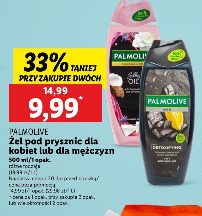 Żel pod prysznic detoxifying 3w1 Palmolive for men promocja