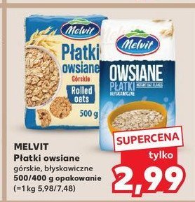 Płatki owsiane błyskawiczne Melvit promocja