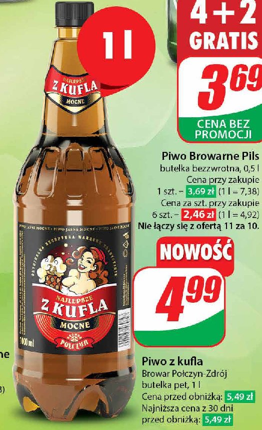 Piwo NAJLEPSZE Z KUFLA MOCNE promocja