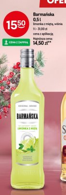 Wódka Barmańska 0,5l limonka z miętą, wiśnia promocja w Żabka