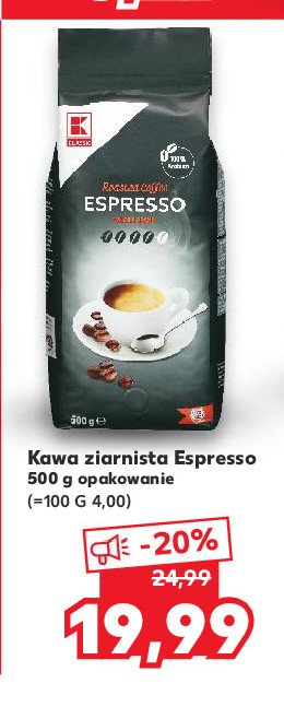 Espresso K-classic promocja