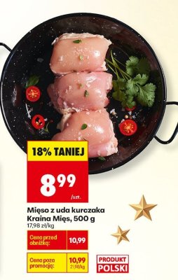 Mięso z uda kurczaka 500 g promocja w Biedronka