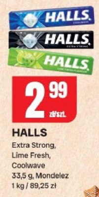 Cukierki Halls Extra Strong, Lime Fresh, Owocuwa promocja w Chorten