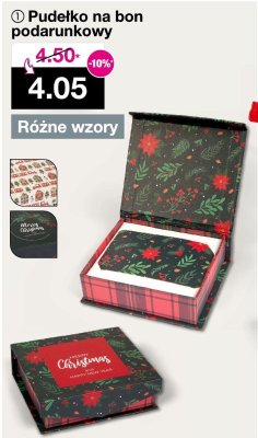 Pudełko na bon podarunkowy promocja w Woolworth