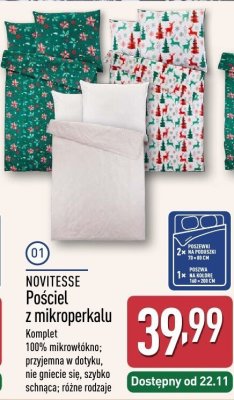 Pościel z mikroperkalu NOVITESSE komplet promocja w Aldi