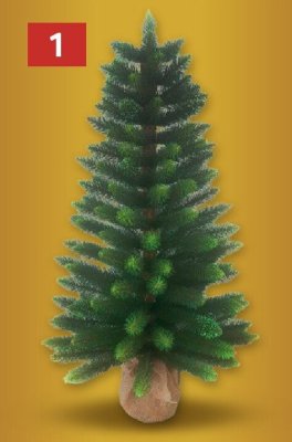 Choinka świerk w jucie naturalna 100 cm promocja w Selgros