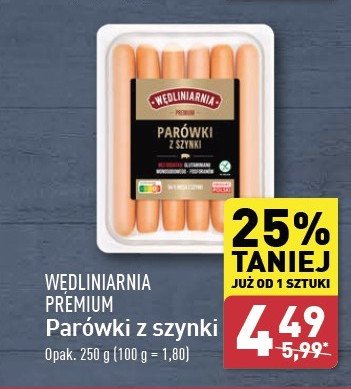 Parówki z szynki Wędliniarnia premium promocja